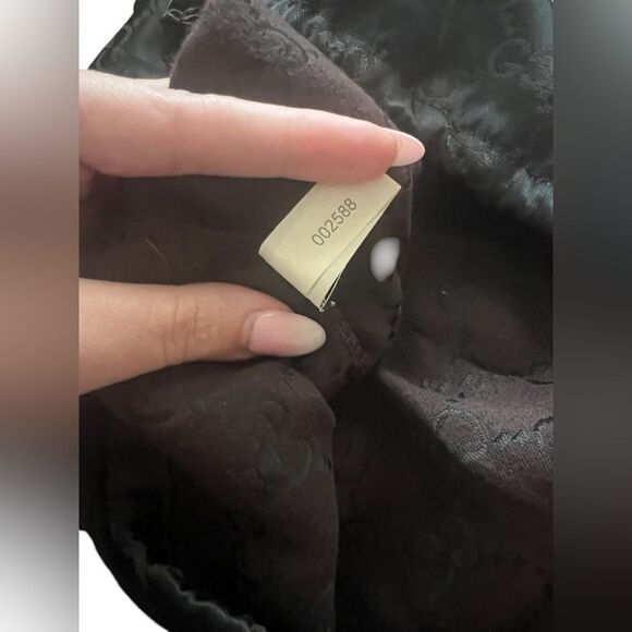 Gucci Brown Monogram Drawstring Dust Bag - Picture 5 of 6